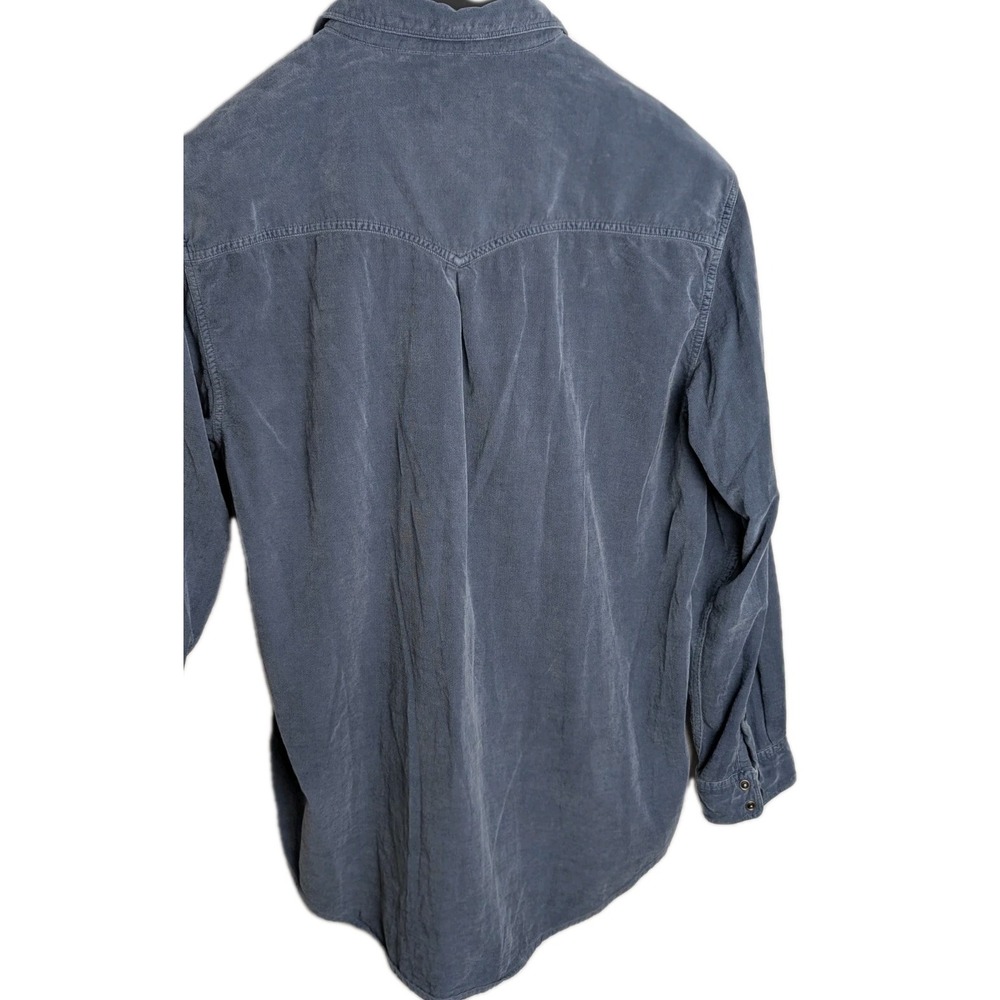 Territory Ahead Mens Lt Blue/Gray Corduroy Western Shirt Long Sleeve Casual XL - Picture 2 of 9
